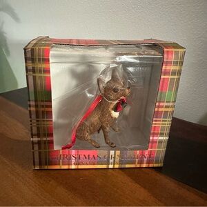 Sandicast Chihuahua Tan Christmas Ornament XS0024 With Box Holiday Dog Decor